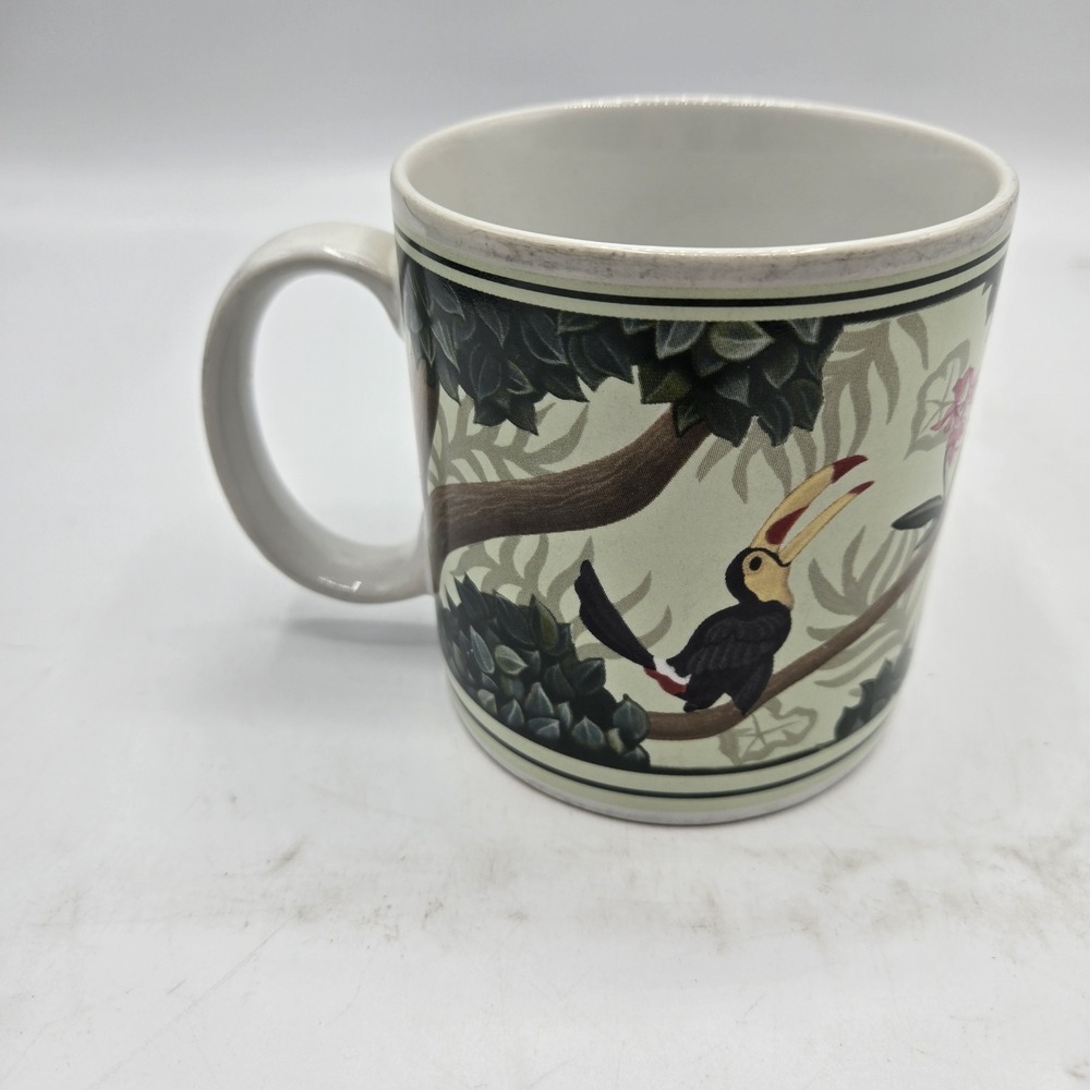 Sakura Oneida Claire Murray Rain Forest Jaguar Toucan Butterfly Coffee Mug